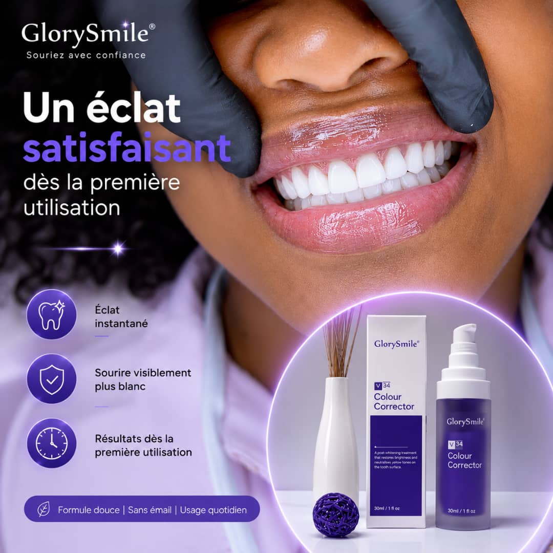 🦷 GlorySmile™ V34 – Le dentifrice ultra blanchissant qui révèle un sourire charmeur